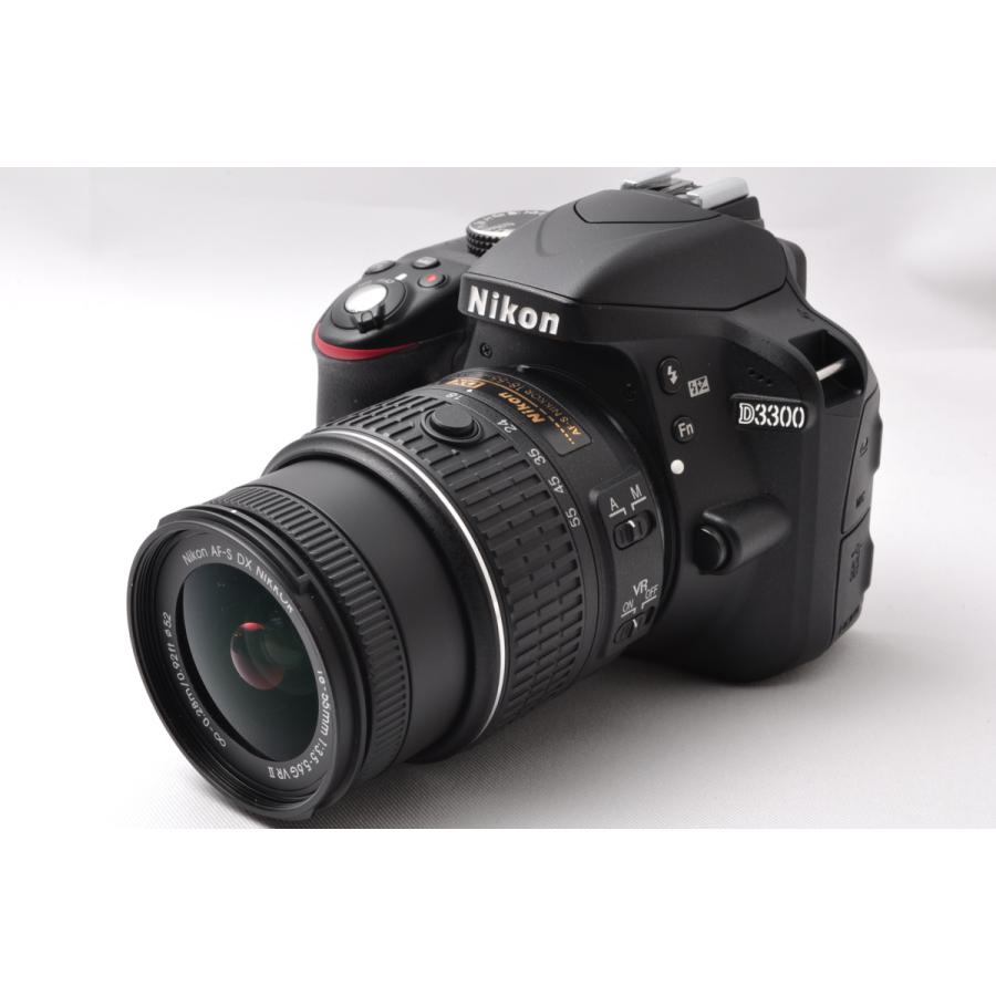 ニコン Nikon D3300 レンズキット ブラック SDカード(16GB)付き｜hideyoshi-camera