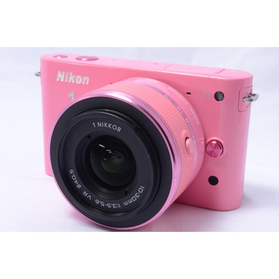【美品】Nikon 1 J1 コンパクトミラーレス一眼カメラ レンズセット Nikon 1 J ニコン ミラーレス J1 レンズキット ブラック 中古