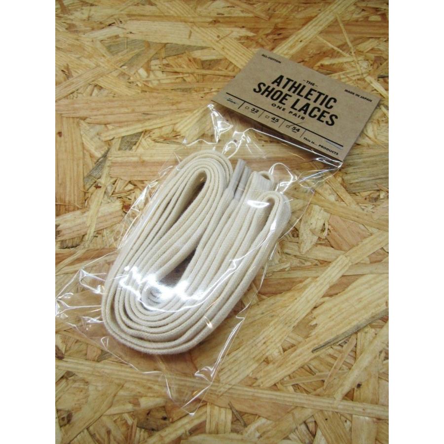 This is... ディスイズ... ATHLETIC SHOE LACES シューレース スニーカー 靴ヒモ 54inch Regular_natural｜hidingplace｜02