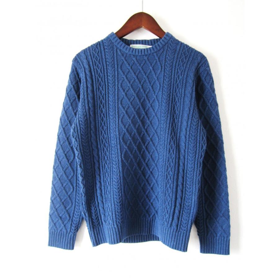ISLAND KNIT WORKS アイランドニットワークス Boo 5G縄柄 コットン 