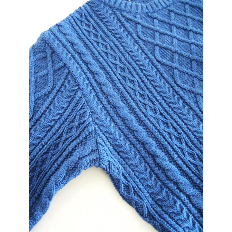 ISLAND KNIT WORKS アイランドニットワークス Boo 5G縄柄 コットン 