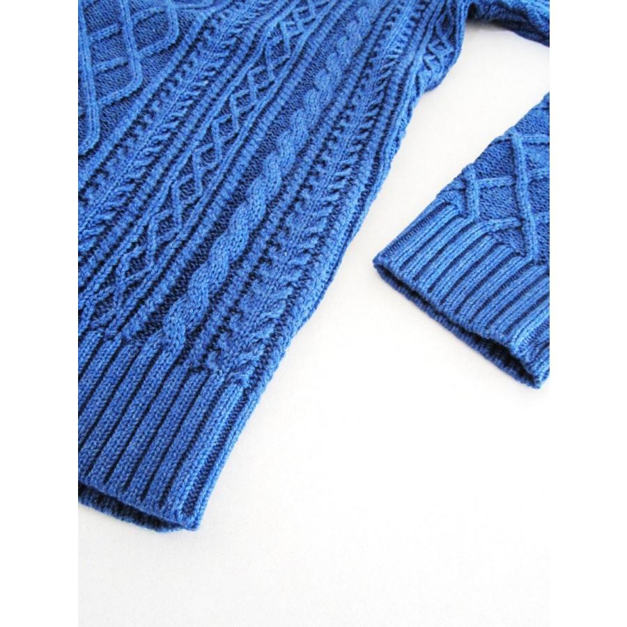 ISLAND KNIT WORKS アイランドニットワークス Boo 5G縄柄 コットン 