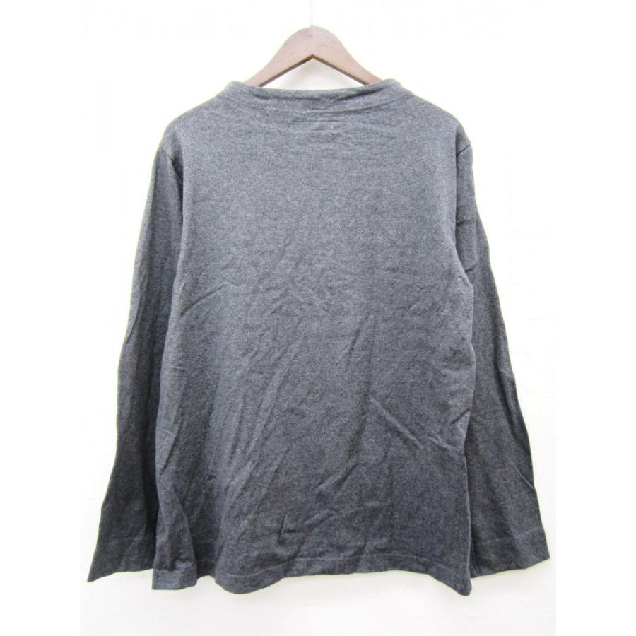 nisica ニシカ ガンジーネックカットソー 長袖 Ｔシャツ 無地_GRAY | nisica | 02