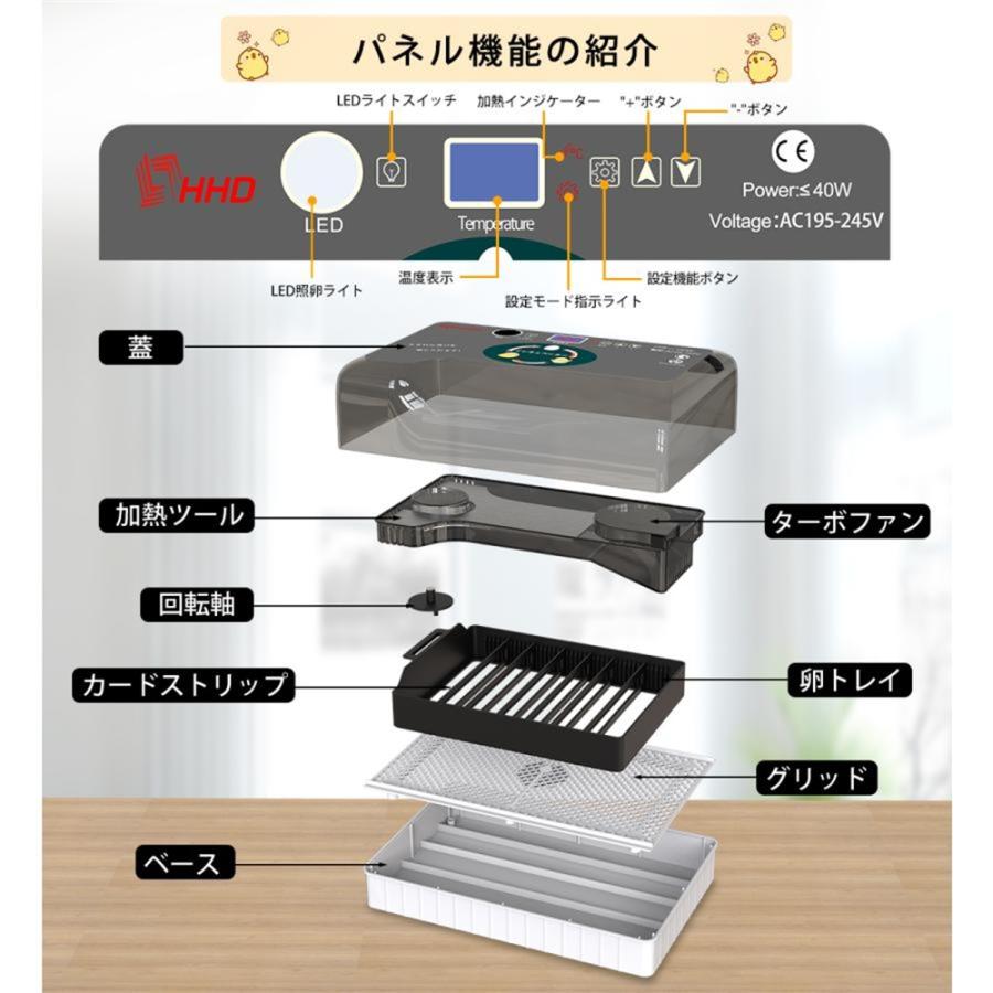 自動孵卵器 恒温孵化器 インキュベーター 自動給水 自動転卵 温度制御