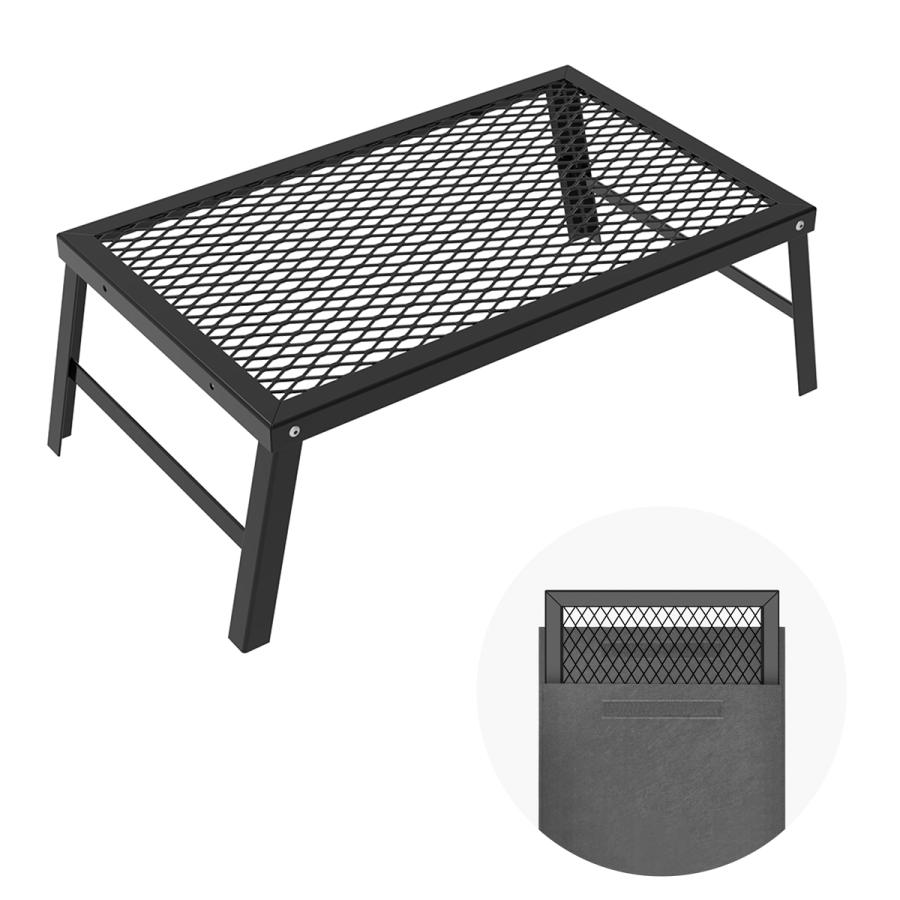 アウトドアテーブル テーブル キャンプ 折りたたみ コンパクト 耐熱 網