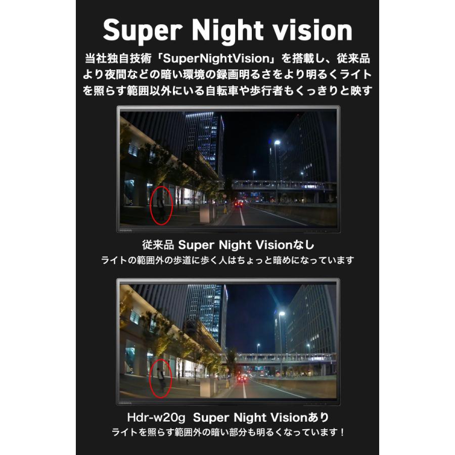 HIGASHI ドライブレコーダー 前後カメラ 200万画素 hdr-w20g higashi ドライブレコーダー ミラー型 2K 360万画素 SONY GPS ミラー
