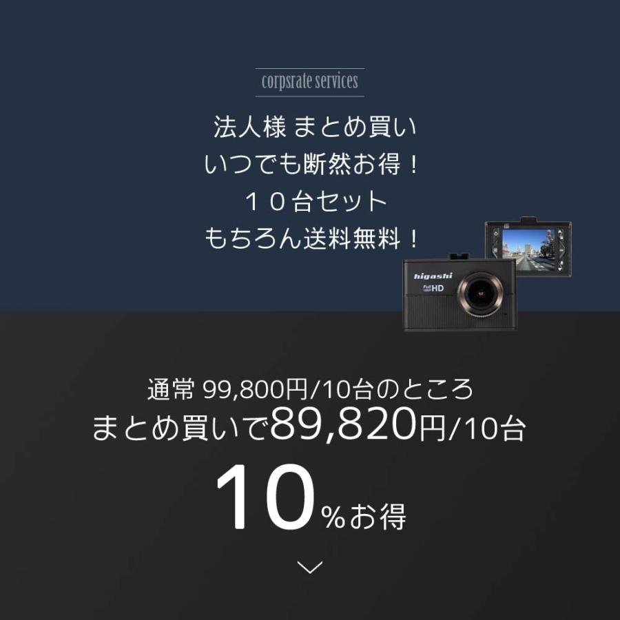 ドライブレコーダー hdr-mini01 まとめ買い10台セット : ヒガシ ヤフー