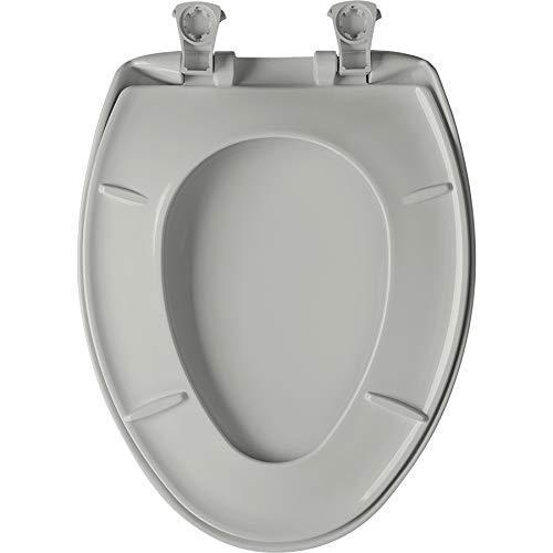 Bemis　1200slowt-062　Elongated　Toilet　Ice　Seat,　Plastic　Grey　Easy　Close
