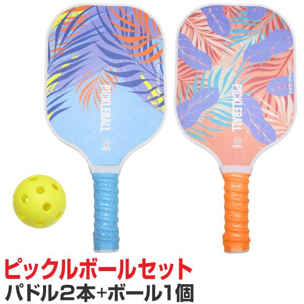 HTPICK ピックルボールパドルセット　未使用とUSED品 KASACA ピックルボールセット パドル2本 ボール1個付き レジャー用
