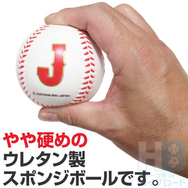 SAMURAI JAPAN 野球グローブ（右投用） 侍ジャパン 軟式用野球グローブ10インチ スポンジボール付き 小学生低