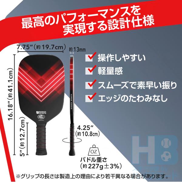 KASACA ピックルボールパドル AERO SPIKE RED TP017 SWIPE BLUE TP018