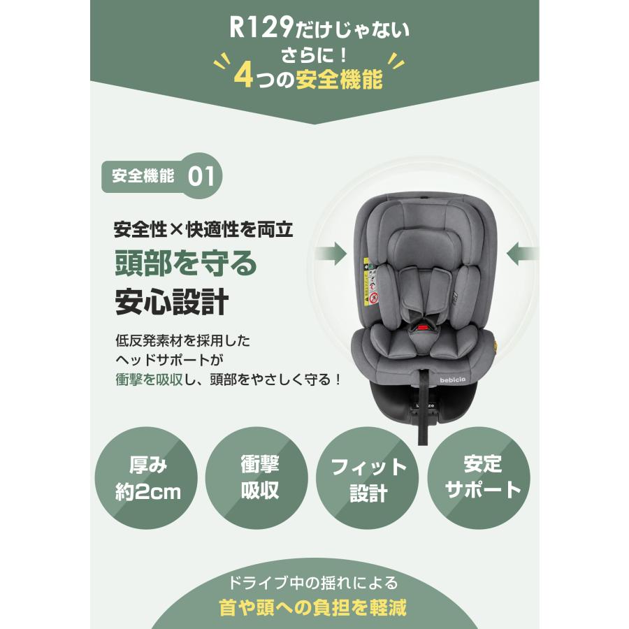 チャイルドシート【今だけ豪華特典あり】 5年保証 R129適合 ベビー