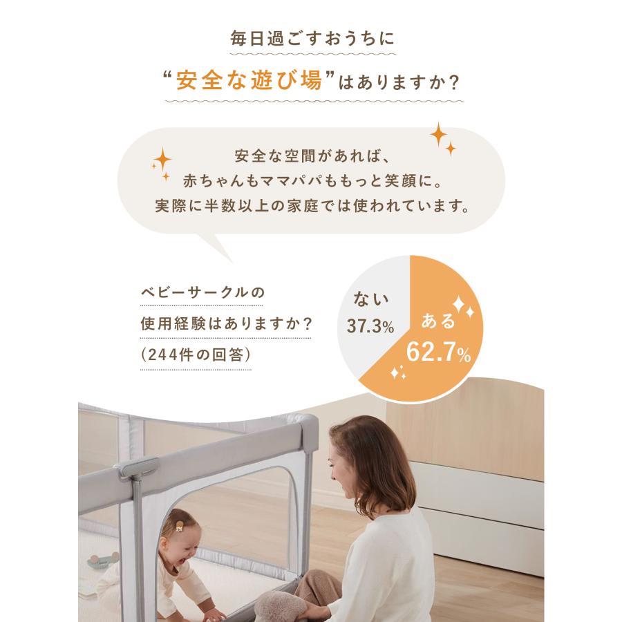 メッシュ ベビーサークル 折りたたみ 赤ちゃん 柵 サークル 子供