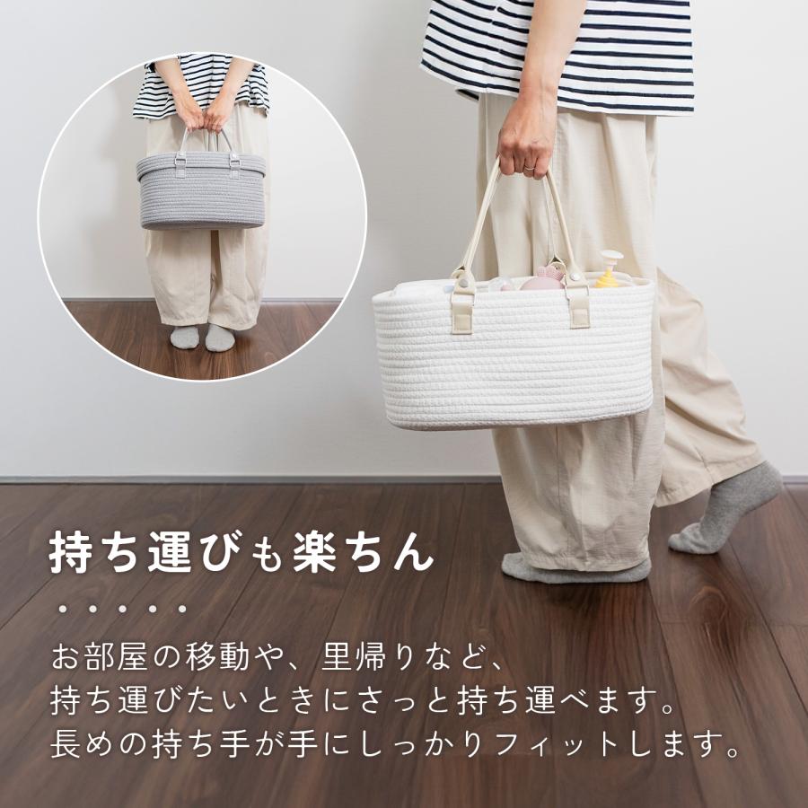 おむつストッカー 仕切り オムツストッカー ベビー用品 収納 オムツ バッグ ボックス ケース 大容量 仕切り オムツケーキ 折りたたみ 小物入れ | ブランド登録なし | 12