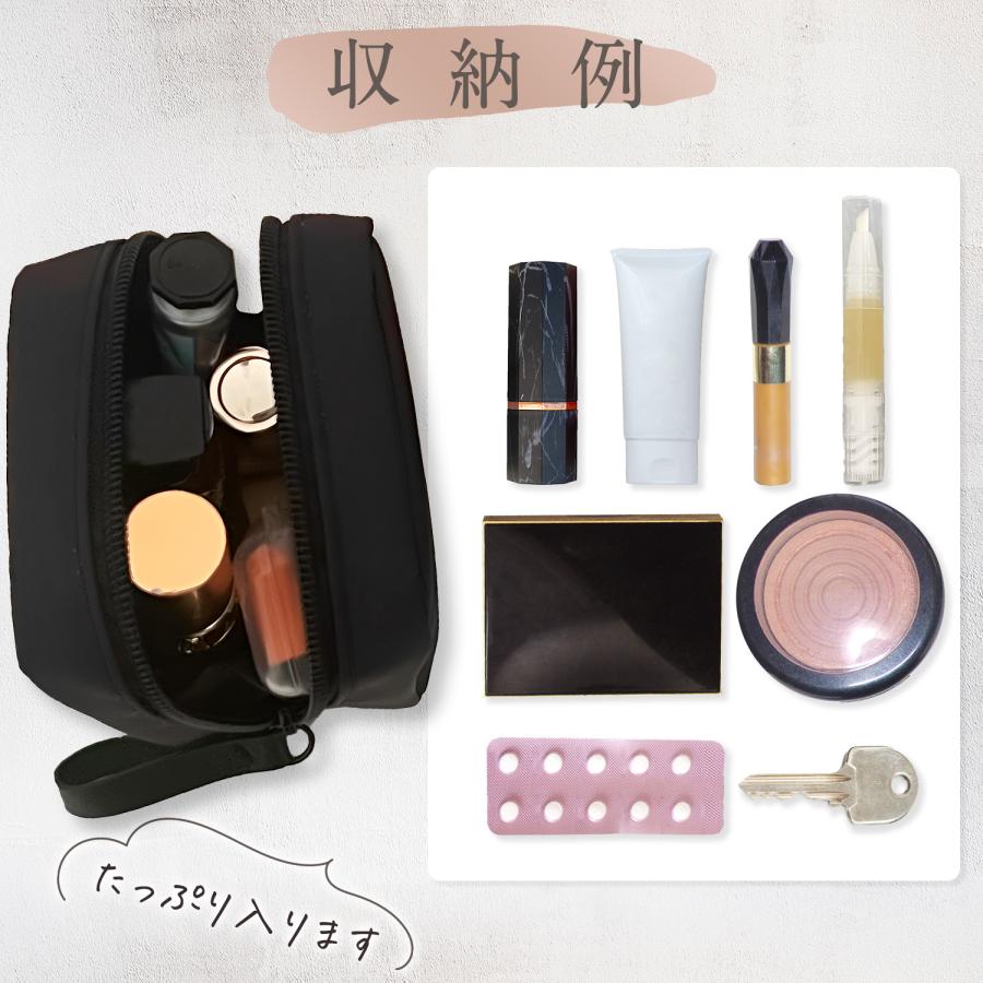 化粧ポーチ 小さめ 仕切り付き メイクポーチ コスメポーチ ポーチ 小物
