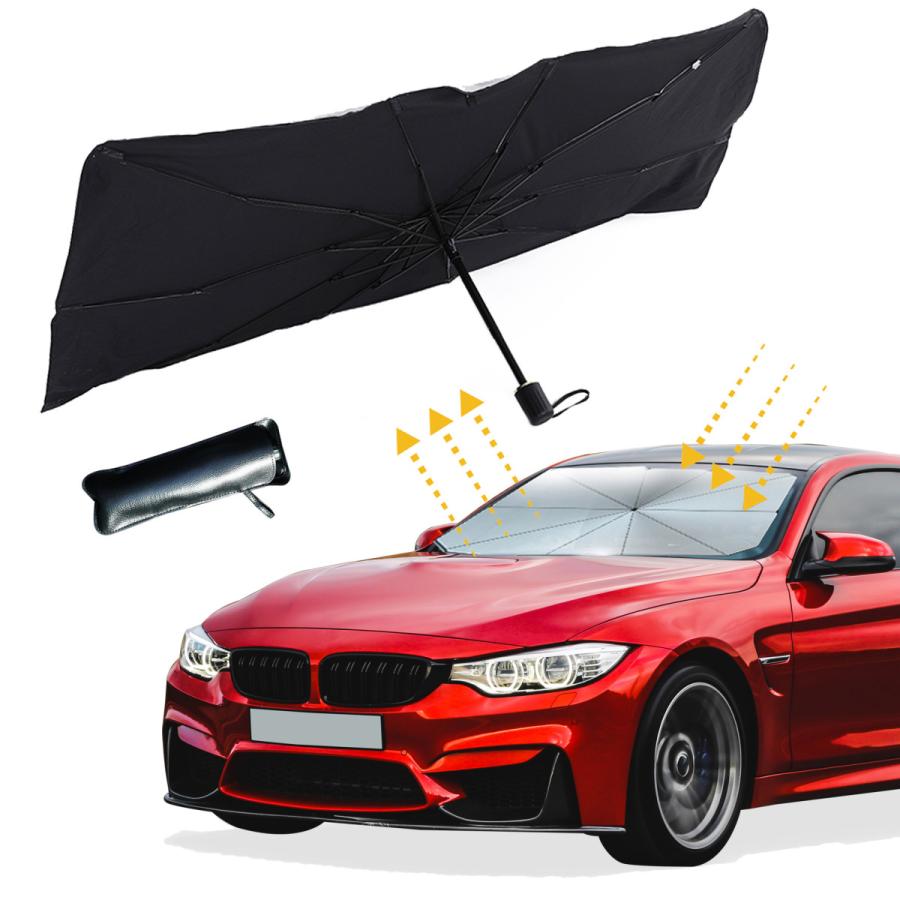サンシェード 車 フロント 傘タイプ おしゃれ 軽自動車 ガラス Uv 紫外線カット 遮光 日よけシート 猛暑 酷暑 日焼け対策 10本骨 収納便利 収納ポーチ付き Sunshade 001 Hai Hai 通販 Yahoo ショッピング