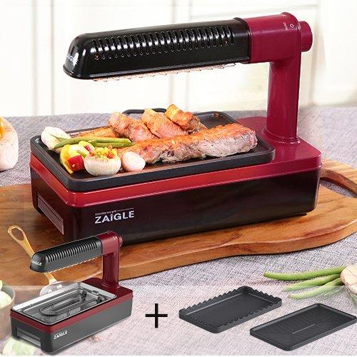 絶妙なデザイン ザイグルパーティー コンパクトサイズでヘルシーで美味しく 臭い 煙 油ハネなし ザイグル 電気グリル 100v仕様 無煙 ホットプレート 焼き肉プレート 赤外線ロースター Zaigle キッチン家電 Www Reinnec Cl