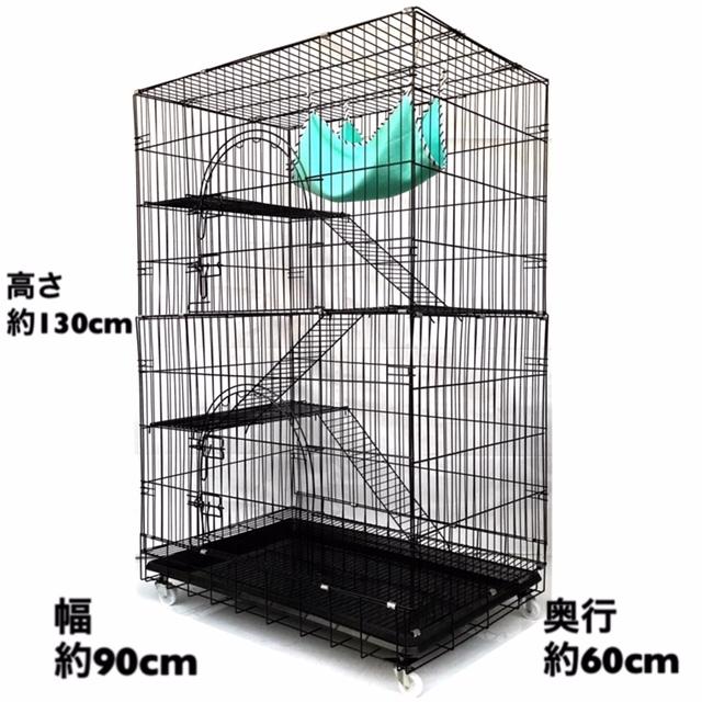 21新作 キャットケージ 猫ケージ ネコゲージ 大型 2段3段 折りたたみ式 ブラック 黒 最安値挑戦 Www Globaldentalcentre Org