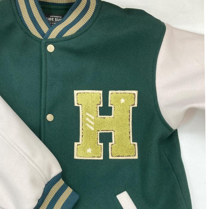 キューブシュガー CUBE SUGAR ウールフィールロゴ刺繍スタジャン