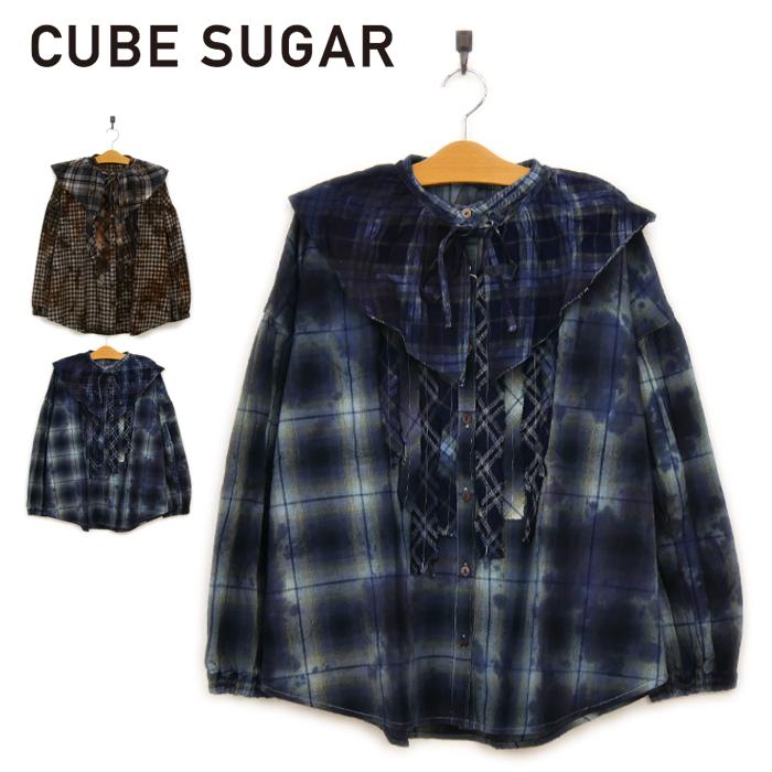 CUBE SUGAR セール SALE キューブシュガー TOBILA 2022AW 先染め CUBE SUGAR セール SALE キューブシュガー TOBILA 2022AW 先染め