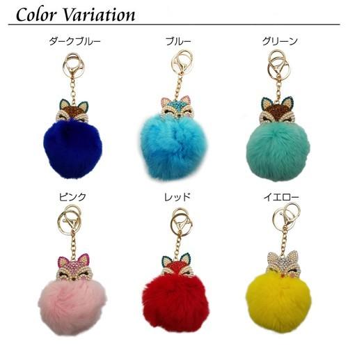バッグチャーム 猫 ネコ かわいい ファーぽんぽん キラキラ ライン