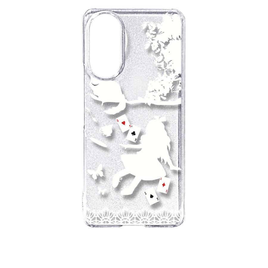 あんしんファミリースマホ A303ZT クリア ハードケース Alice in