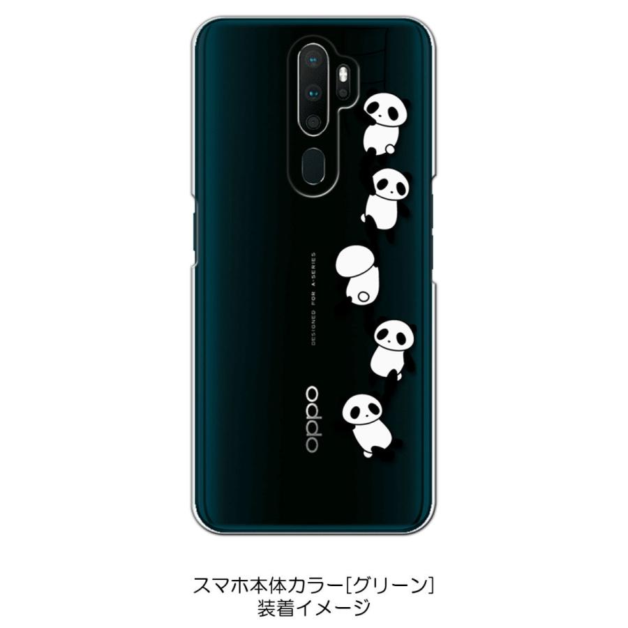 OPPO A5 2020 a52020 クリア ハードケース ぶらさがりパンダ カバー