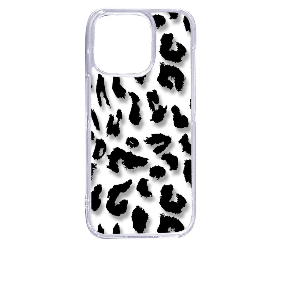 iPhone15 Pro アイフォン15プロ クリア ハードケース 豹柄 ヒョウ柄
