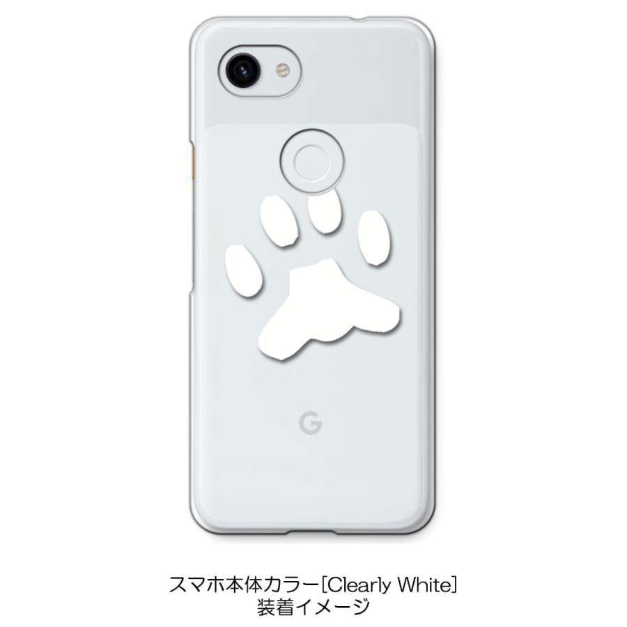 pixel3aXL Pixel 3a XL クリア ハードケース 肉球 犬 猫 ネコ ワン 