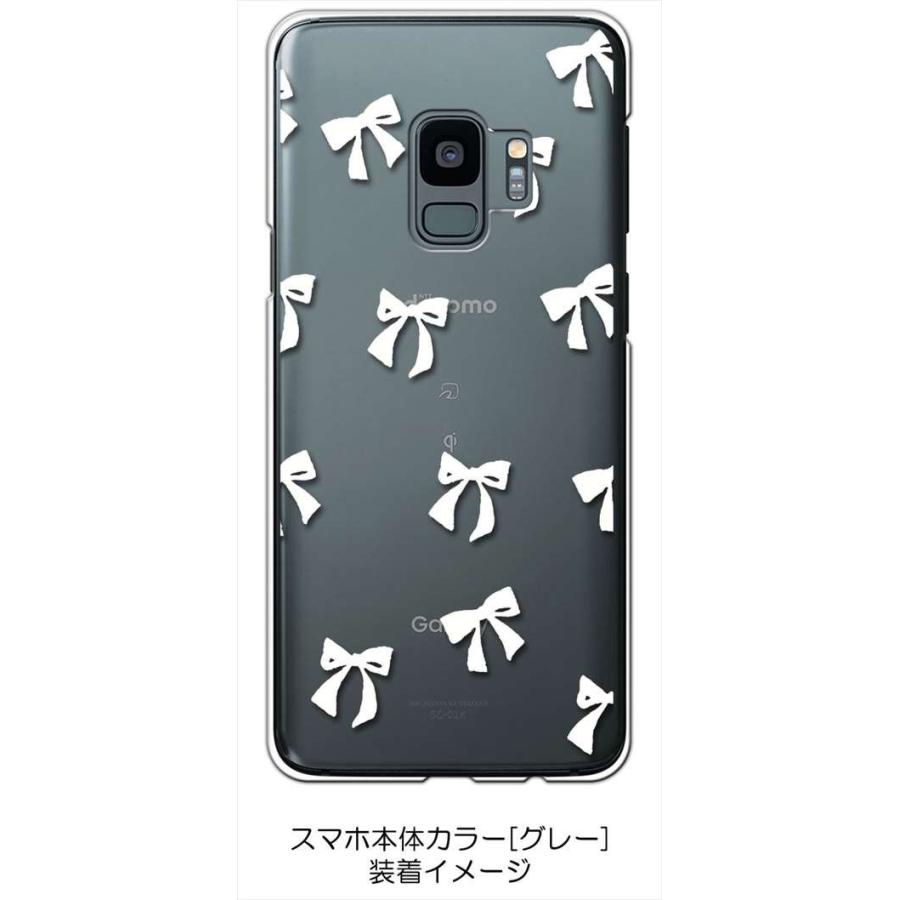 Galaxy S9 SC-02K/SCV38 ギャラクシーS9 クリア ハードケース リボン