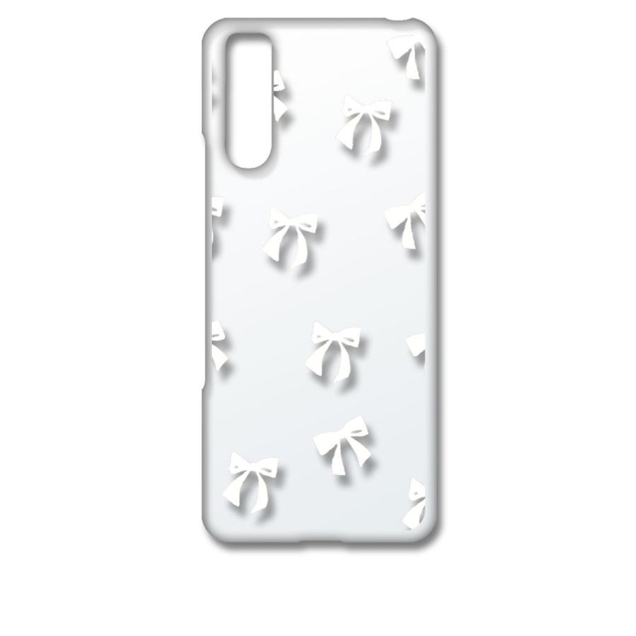 Xperia 10 III SO-52B SOG04 クリア ハードケース リボン