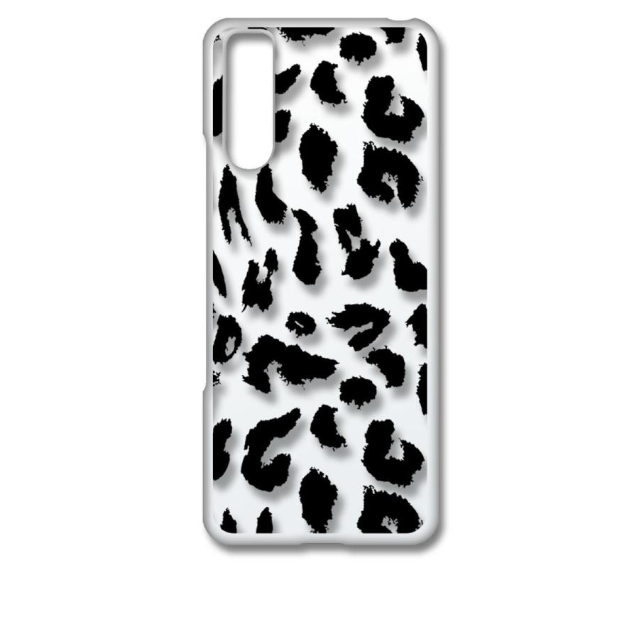Xperia 10 III SO-52B SOG04 クリア ハードケース 豹柄 ヒョウ柄