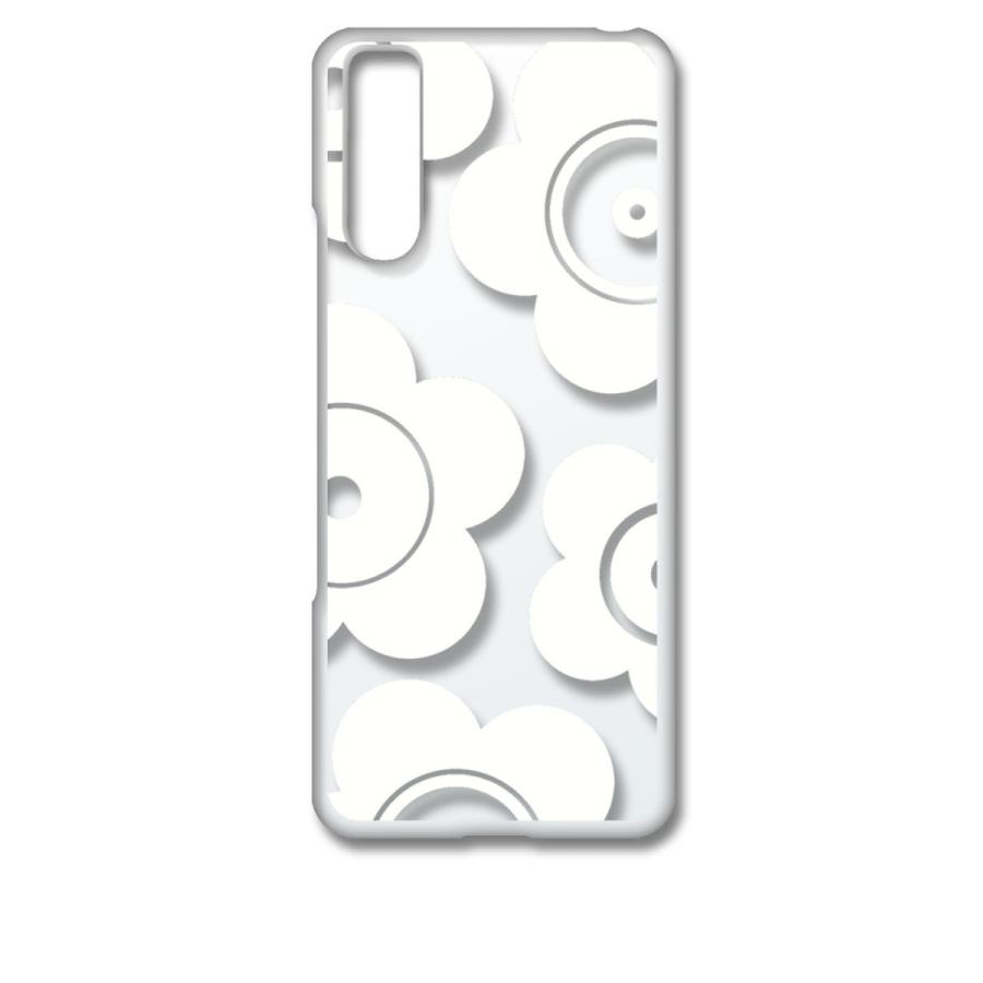 Xperia 10 III SO-52B SOG04 クリア ハードケース t026-ホワイト