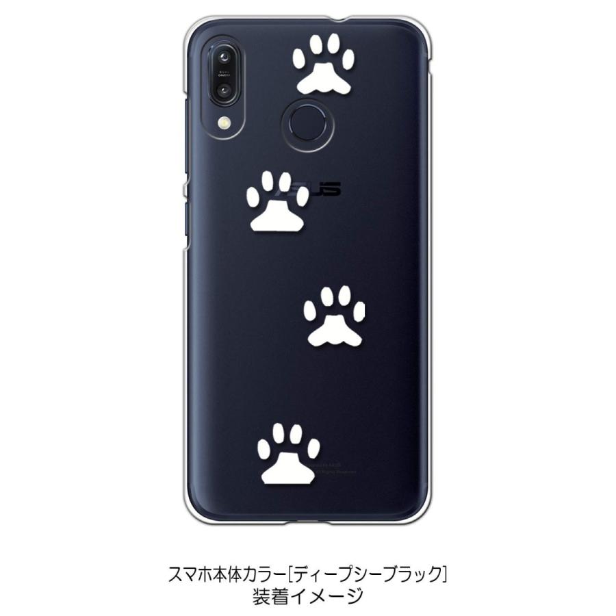 Zenfone Max M1 ZB555KL ゼンフォン クリア ハードケース 肉球 犬 猫 ネコ 足跡 （ホワイト） カバー ジャケット スマートフォン スマホケース｜high｜04