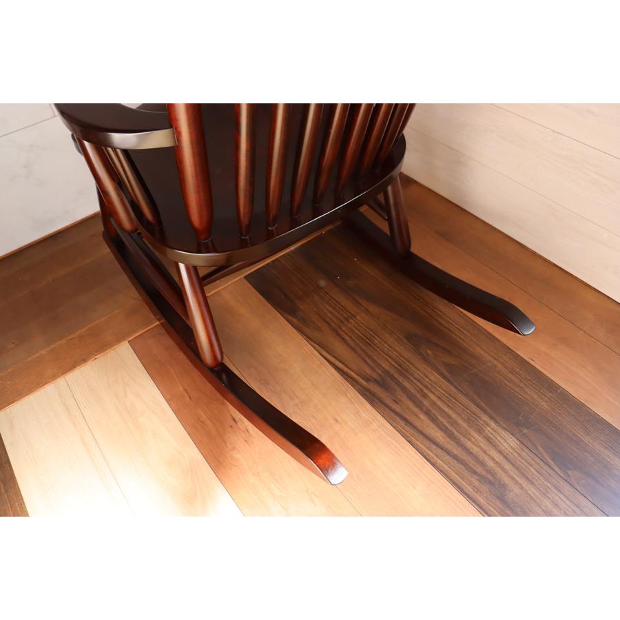 松本民芸家具 「文」 在銘 J型 ロッキングチェア ミズメザクラ