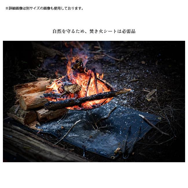 ZEN Camps ゼンキャンプ 焚き火専用シート(ブラックシリコン加工モデル) 95cm×95cm 【 焚火 耐熱 キャンプ アウトドア 】【メール便・代引不可】 | ZEN Camps | 04