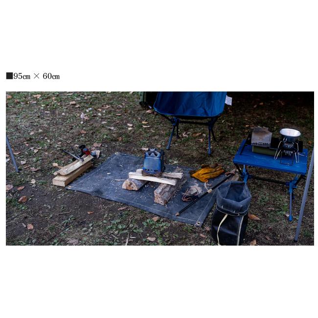 ZEN Camps ゼンキャンプ 焚き火専用シート(ブラックシリコン加工モデル) 95cm×60cm 【 焚火 耐熱 キャンプ アウトドア 】【メール便・代引不可】 | ZEN Camps | 01