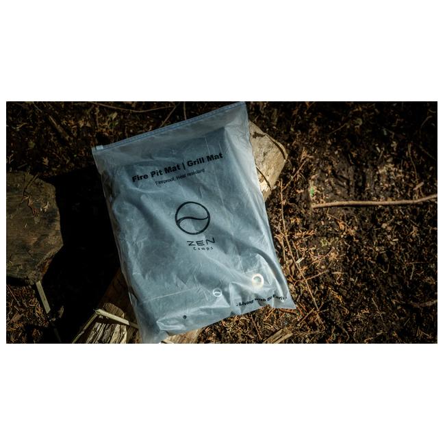 ZEN Camps ゼンキャンプ 焚き火専用シート(ブラックシリコン加工モデル) 95cm×60cm 【 焚火 耐熱 キャンプ アウトドア 】【メール便・代引不可】 | ZEN Camps | 09