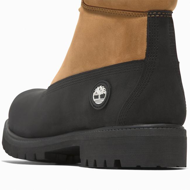 ティンバーランド　プレミアム　6インチブーツ　ベージュ　ブラック　防水　美品 Timberland（ティンバーランド） 6inch Premium Waterproof Boot 6