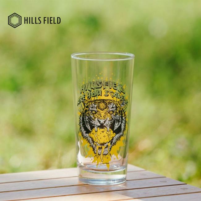 (値引き)HILLS FIELD ヒルズフィールド グラス 半袖 初回限定品 HILLS FIELD ヒルズフィールド 虎レモンサワーグラス HF-GLS-TGR-W