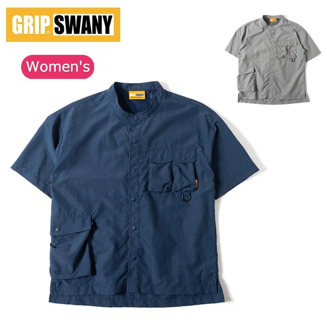 GRIP SWANY（グリップスワニー） W'S SUPPLEX STAND COLLAR SHIRT
