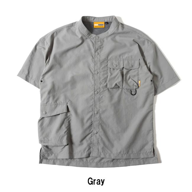 GRIP SWANY（グリップスワニー） W'S SUPPLEX STAND COLLAR SHIRT