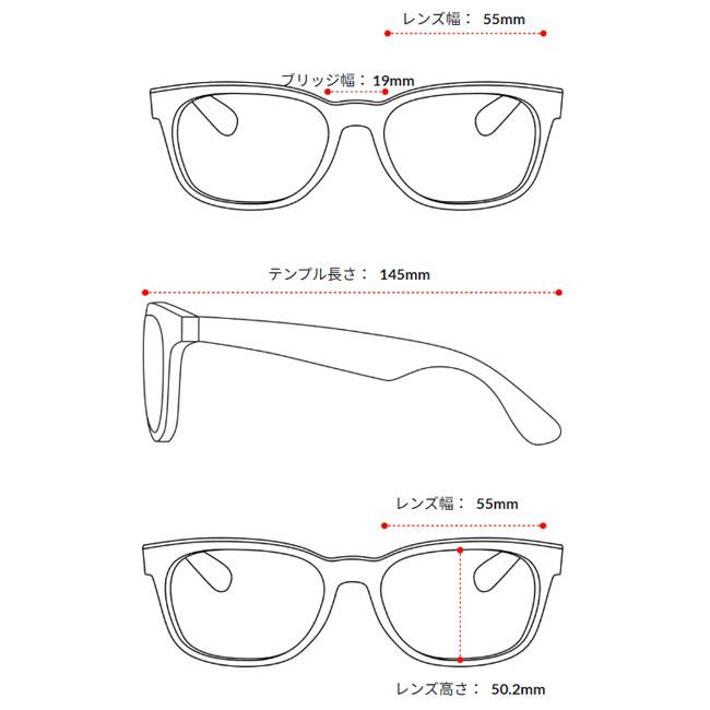 Ray-Ban レイバン RB4334D 601/87 55 【 日本正規品 サングラス ローブリッジフィット 運転 ドライブ 紫外線 UV アウトドア 】