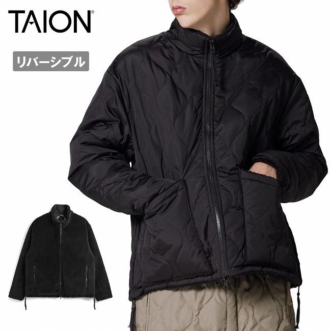TAION（タイオン） ミリタリー リバーシブル ハイネック ダウン 