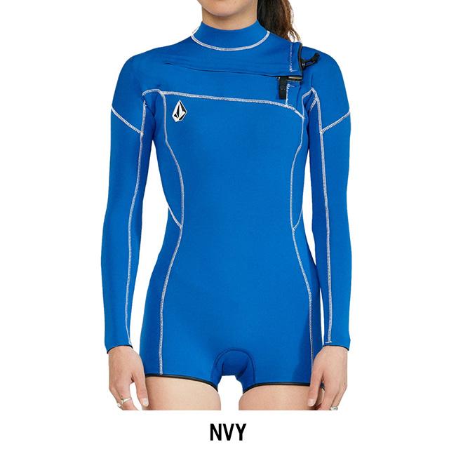 【新品未使用】 VOLCOM ウェットスーツ レディース 8サイズ 2mm VOLCOM（ボルコム） Womens Modulator 2mm Long Arm Chest Zip Wetsuit