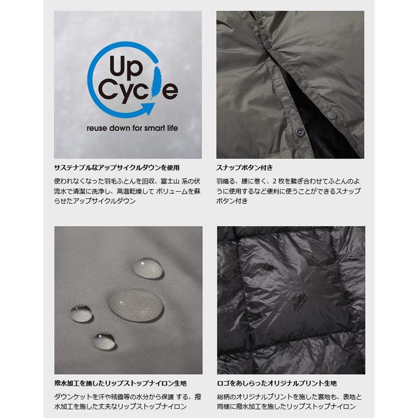 FUGAKU フガク DOWNKET ダウンケット ハーフ 【 ひざ掛け ブランケット 布団 軽量 コンパクト 防寒 撥水加工 キャンプ アウトドア 】_5