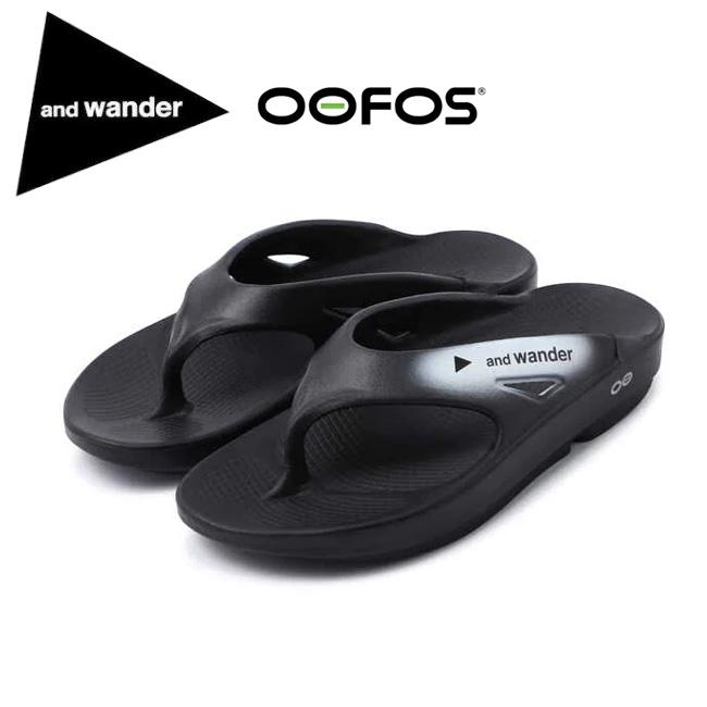 and wander アンドワンダー OOFOS original×and recovery sandal and wander アンドワンダー OOFOS original×and recovery sandal