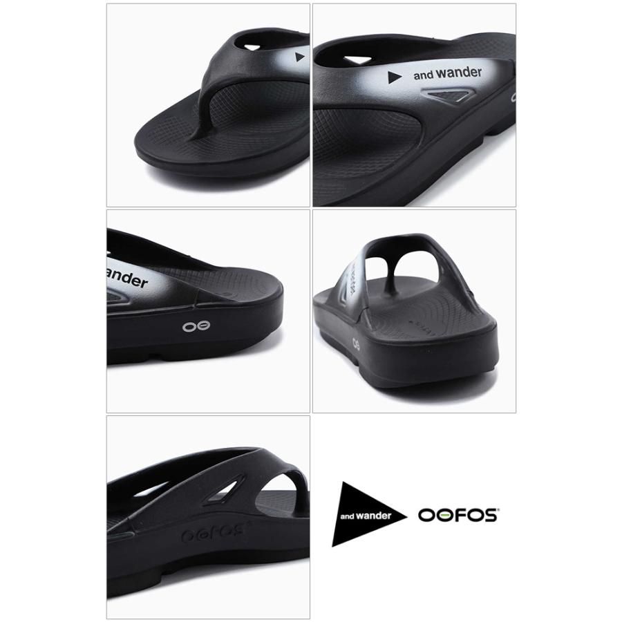 and wander アンドワンダー OOFOS original×and recovery sandal and wander アンドワンダー OOFOS original×and recovery sandal