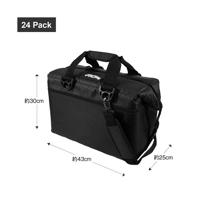 AO Coolers エーオークーラーズ 24パック カーボンソフトクーラー Black AOCR24 【クーラーボックス/保冷バック/UVカット/カビ予防/アウトドア】の画像