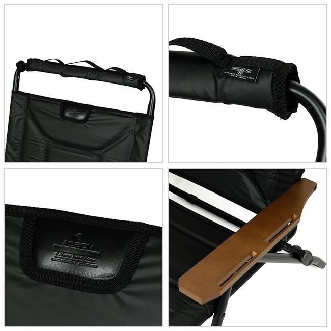AS2OV（アッソブ） High Back Reclining Low Rover Chair Black